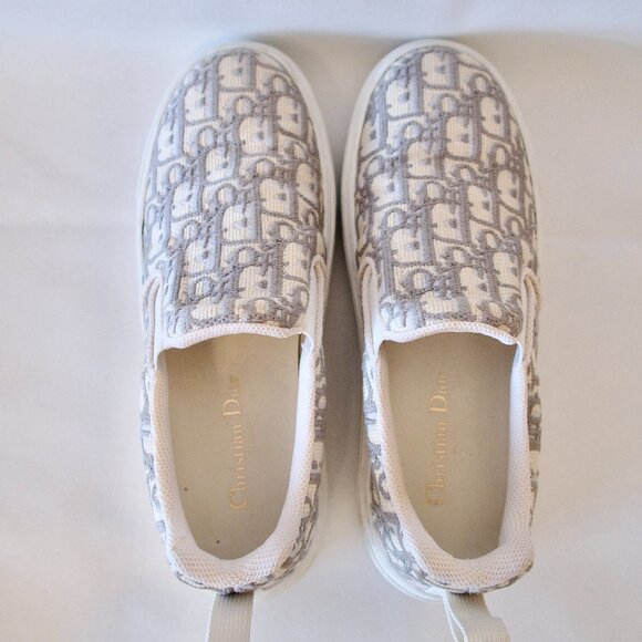 DIOR Solar Slip-On Sneaker 'Dior Oblique - Grey Stone' (IT/EU 39, US 9) - Picture 14 of 16